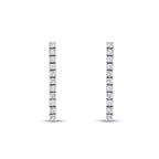 1.14 Carat Diamond Tennis Earrings