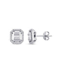 0.26 Carat Diamond Baguette Earrings