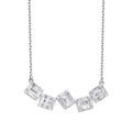 0.60 Carat Diamond Baguette Necklace