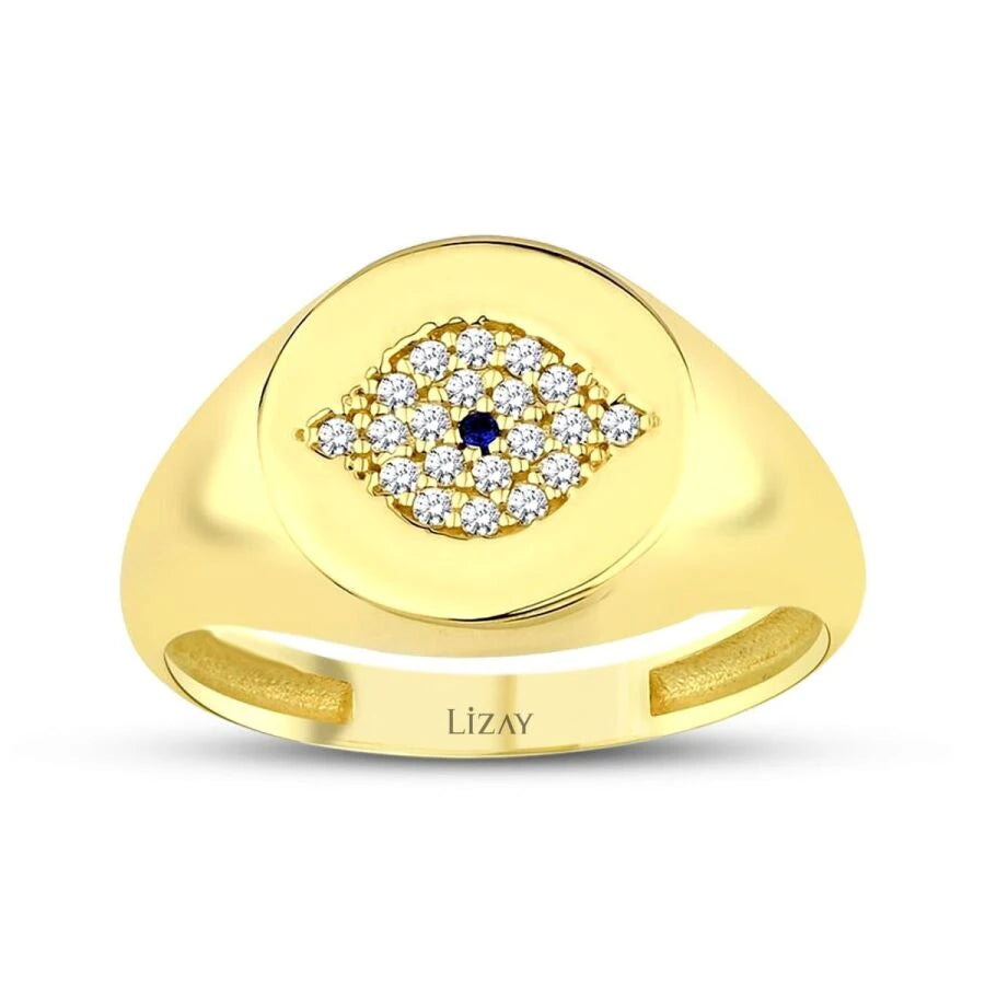 Gold Eye Knight Ring