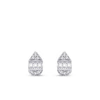 0.19 Carat Diamond Baguette Earrings