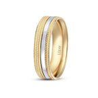 Gold Patterned Wedding Band