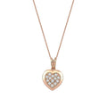 0.14 Carat Diamond Heart Necklace