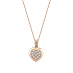 0.14 Carat Diamond Heart Necklace