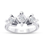 0.16 Carat Diamond-Effect Tria Rings