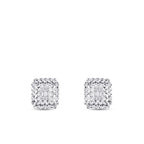 0.19 Carat Diamond Baguette Earrings