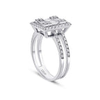 0.94 Carat Diamond Baguette Ring