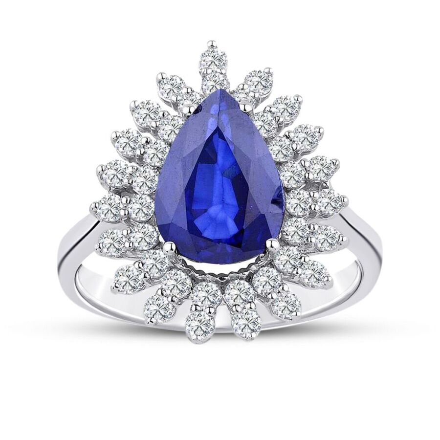 15.73 Carat Diamond Sapphire Set