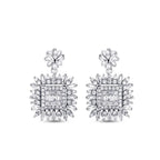 1.20 Carat Diamond Baguette Earrings