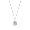 0.17 Carat Diamond Baguette Necklace