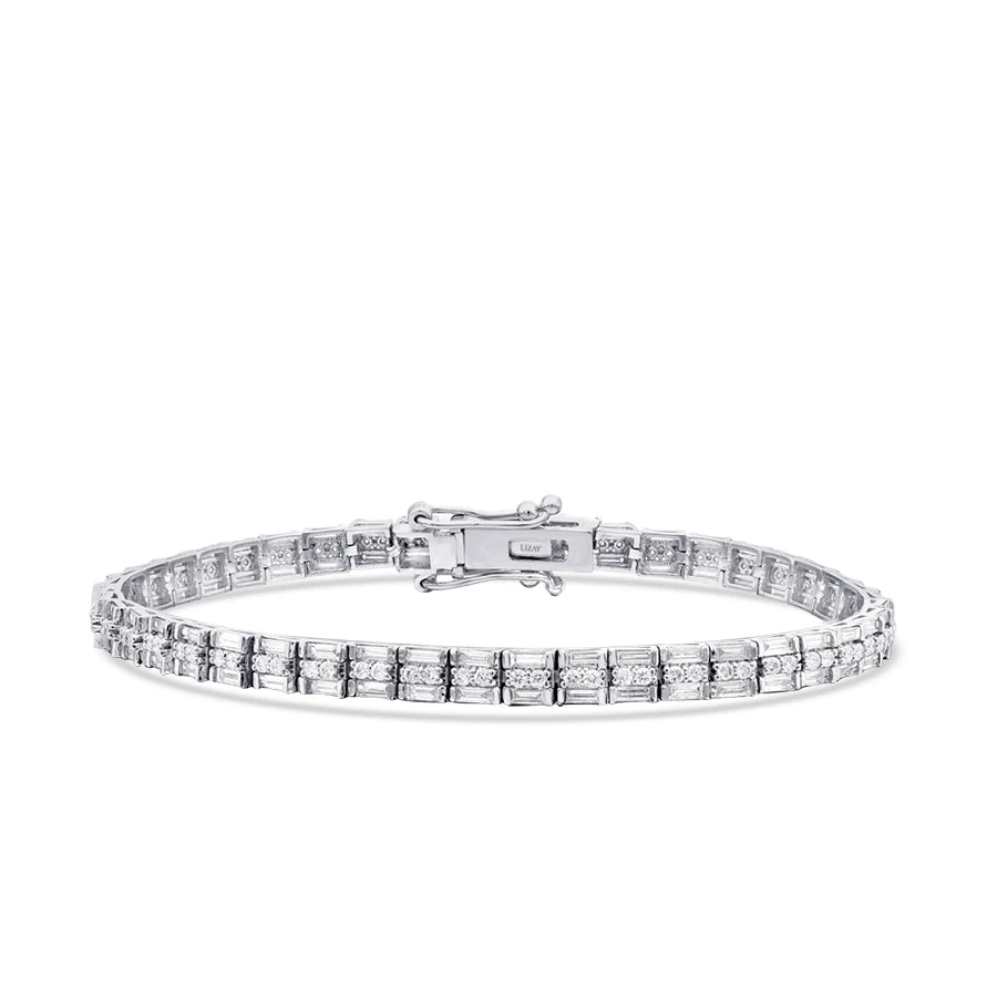 2.92 Carat Diamond Baguette Bracelet
