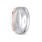 Gold Two-Tone Wedding Band