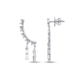 1.06 Carat Diamond Baguette Trend Earrings