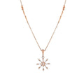 0.16 Carat Diamond Snowflake Necklace