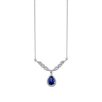 3.65 Carat Diamond Sapphire Set