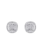 0.36 Carat Diamond Baguette Earrings
