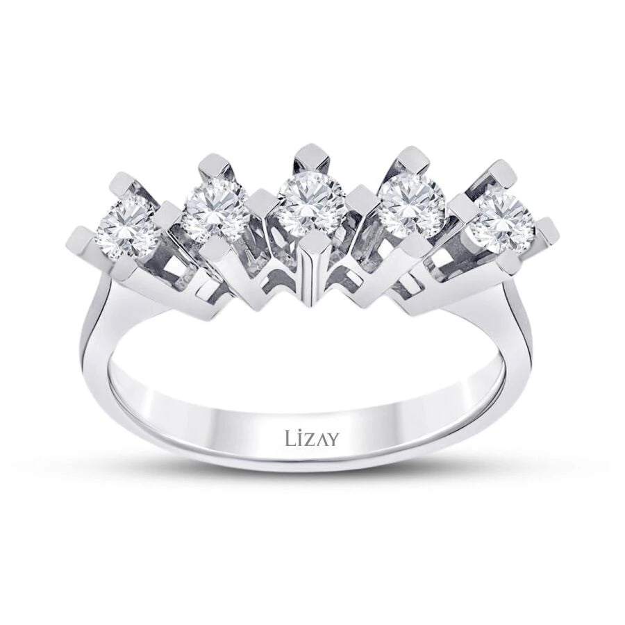 0.57 Carat Diamond Five-Stone Ring