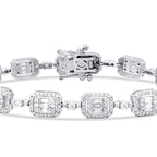 2.94 Carat Diamond Baguette Bracelet