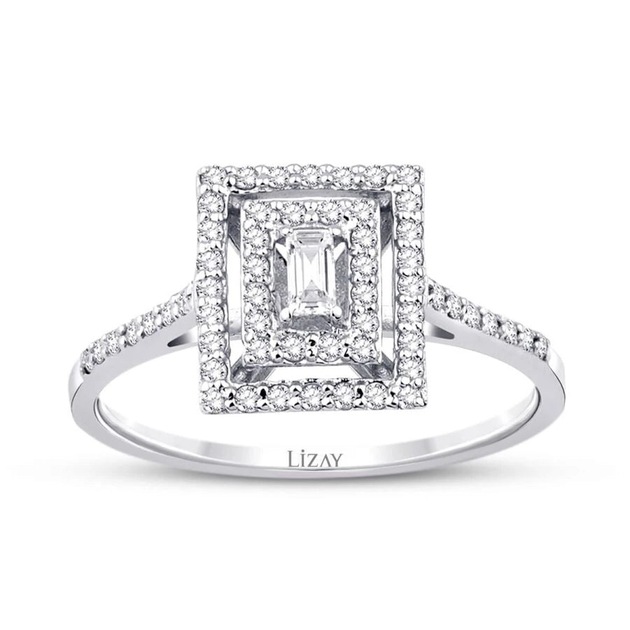 0.35 Carat Diamond Baguette Ring