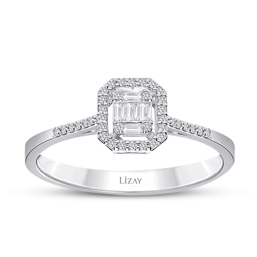 0.20 Carat Diamond Baguette Ring