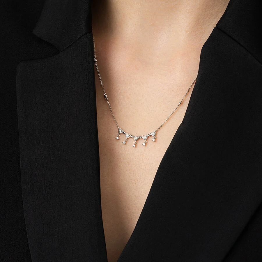 0.39 Carat Diamond Heart Necklace