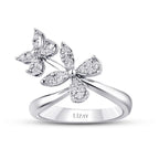 0.33 Carat Diamond Flower Ring