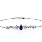 0.71 Carat Diamond Sapphire Bracelet