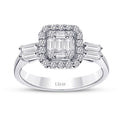 0.58 Carat Diamond Baguette Ring