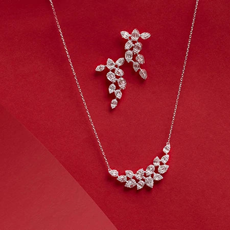 0.65 Carat Diamond Baguette Necklace
