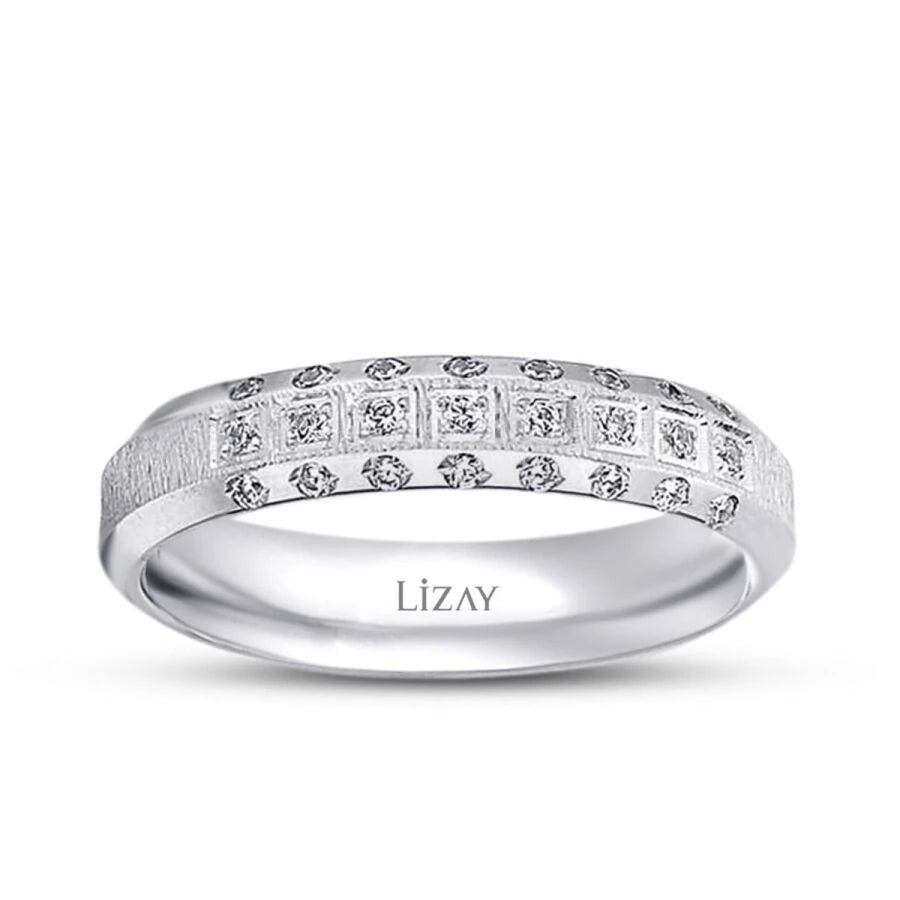 Classic Gold Pave Wedding Band