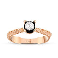 0.15 Carat Diamond Round Solitaire Engagement Ring
