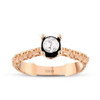 0.15 Carat Diamond Round Solitaire Engagement Ring