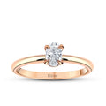 0.30 Carat Diamond Oval Solitaire Engagement Ring