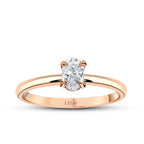 0.30 Carat Diamond Oval Solitaire Engagement Ring