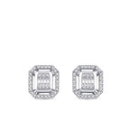 0.26 Carat Diamond Baguette Earrings