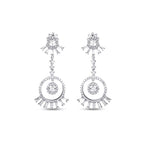 1.44 Carat Diamond Baguette Earrings