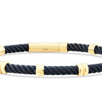 Gold Spiral-Detail Men’s Bracelet