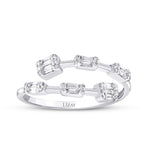 0.27 Carat Diamond Baguette Ring