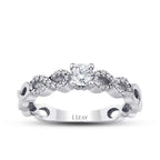 0.43 Carat Diamond Solitaire Engagement Infinity Ring