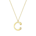 0.02 Carat Diamond C Letter Necklace