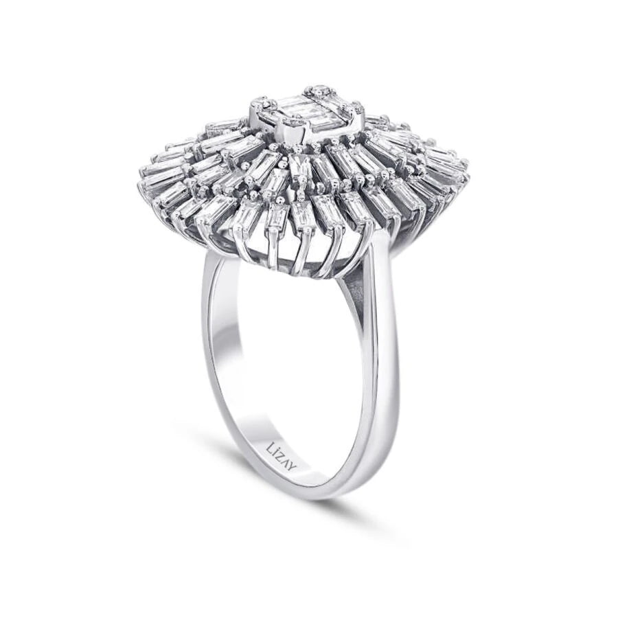 1.62 Carat Diamond Baguette Ring