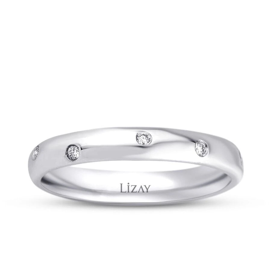 0.08 Carat Diamond Wedding Band