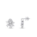 0.59 Carat Diamond Baguette Earrings