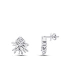0.59 Carat Diamond Baguette Earrings