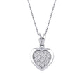 0.14 Carat Diamond Heart Necklace