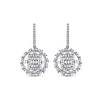 1.10 Carat Diamond Baguette Earrings