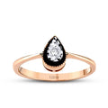0.02 Carat Diamond Pear Trend Ring