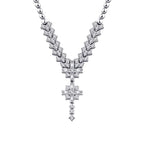 0.69 Carat Diamond Baguette Necklace