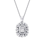 0.30 Carat Diamond Baguette Necklace