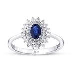 1.04 Carat Diamond Sapphire Ring